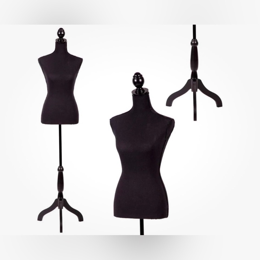 Unlisted Black Female Dress Form Mannequin